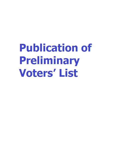 Publication of Preliminary Voters’ List